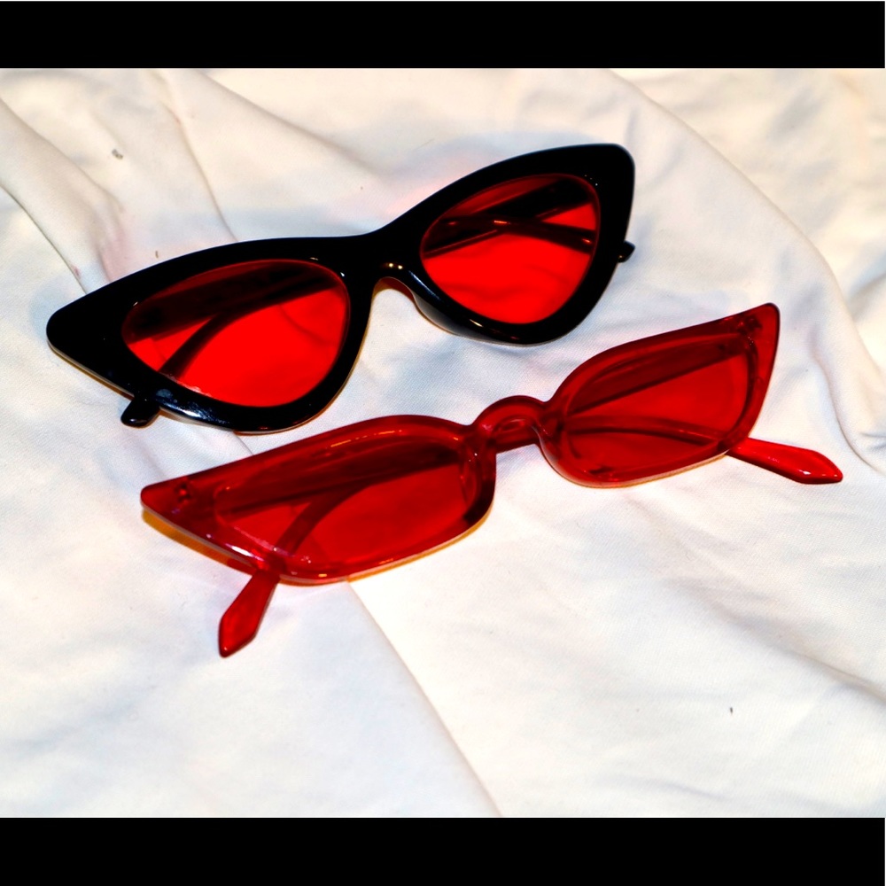 Retro Cat Eye Glasses (2 Pairs) | 90s 2000s Y2K